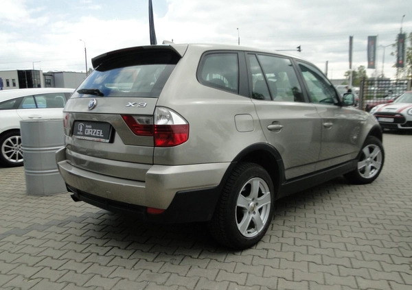 BMW X3 cena 22900 przebieg: 276342, rok produkcji 2007 z Sławno małe 301